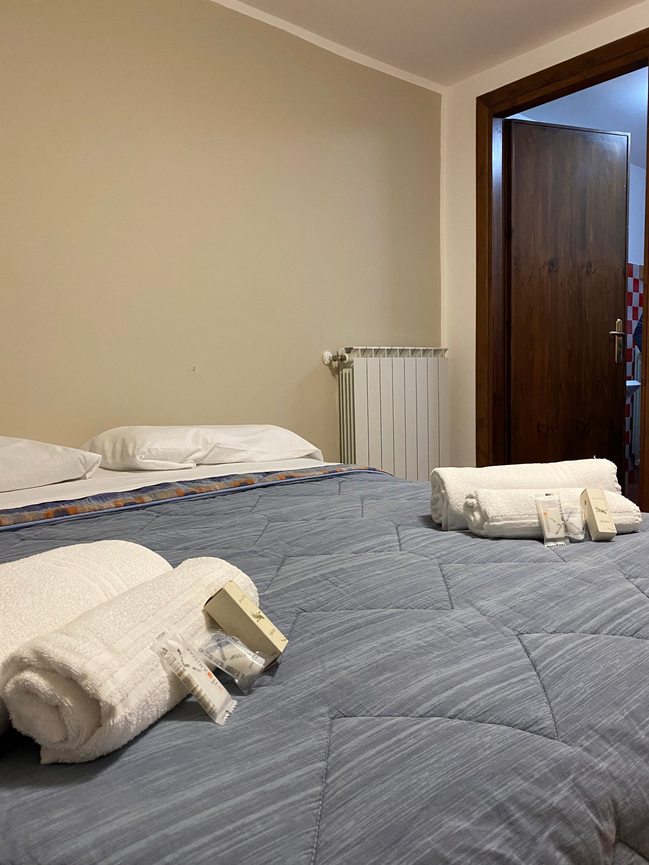 Dettaglio asciugamani camera B&B