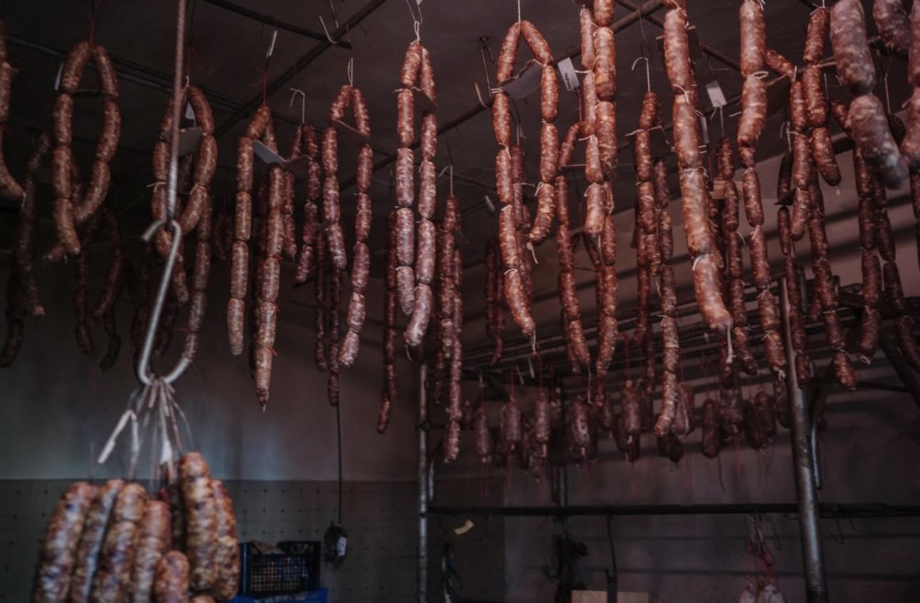 Salumi in stagionatura